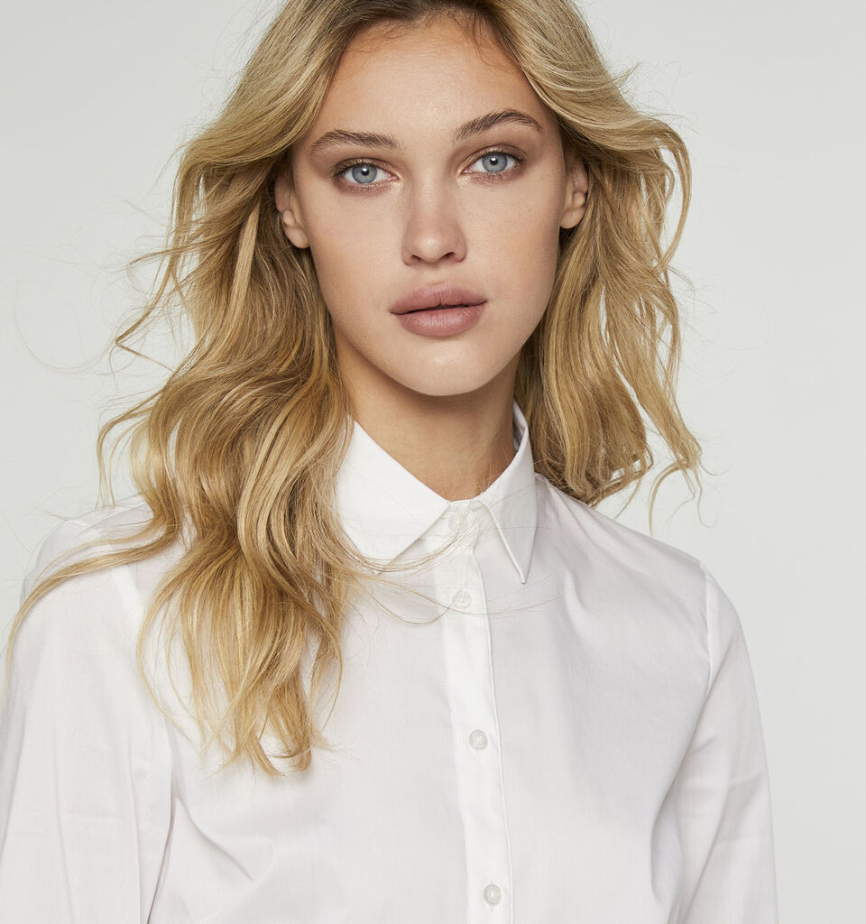 Camicia slim fit - camicie da donna - Bianco | Sisley image number 5